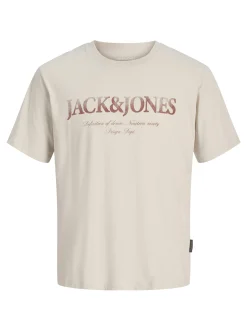 Jack & Jones Herren T-Shirt in melange - Ärmel: kurzarm