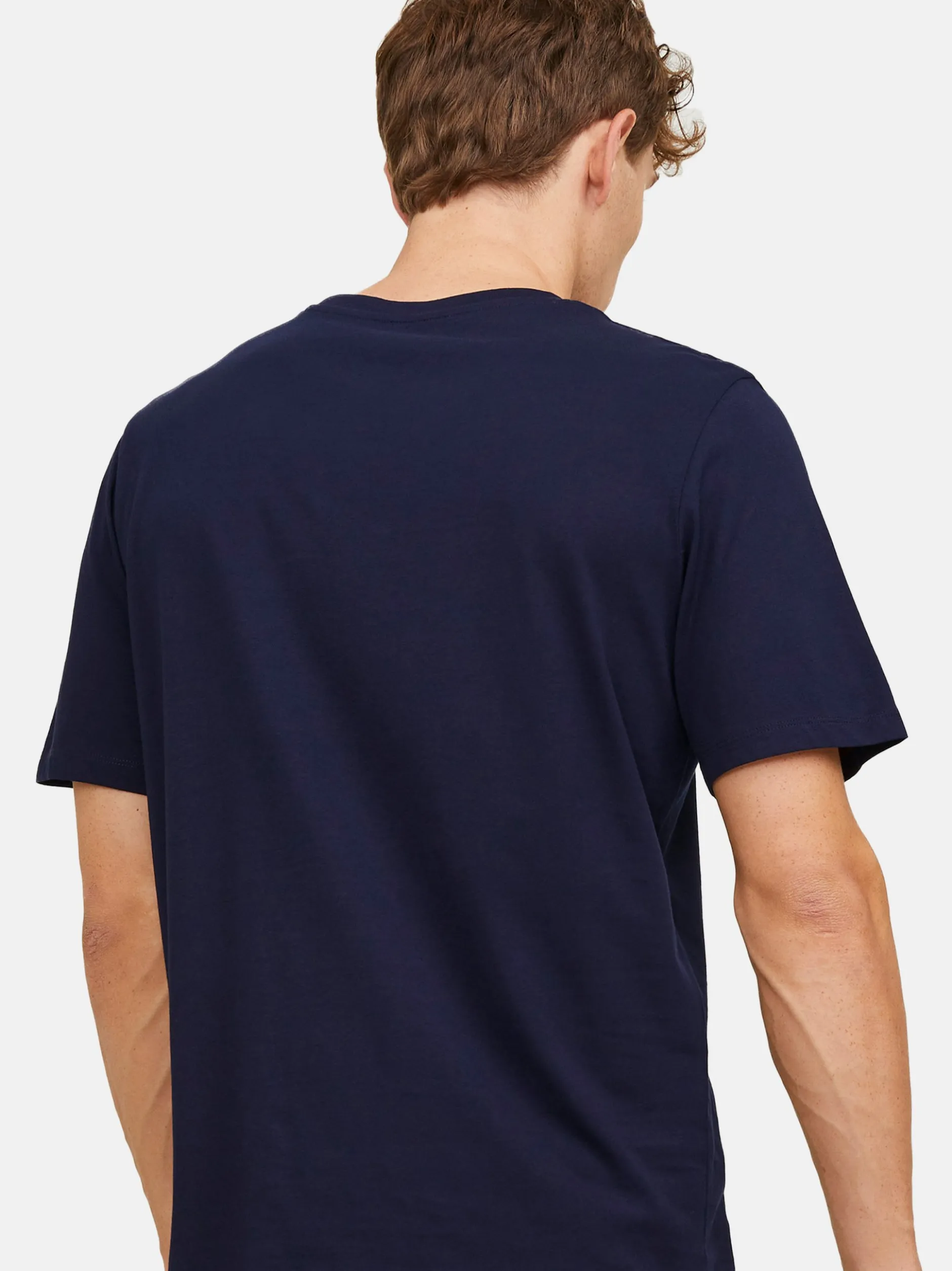 Jack & Jones Herren T-Shirts im 5er-Pack in blau