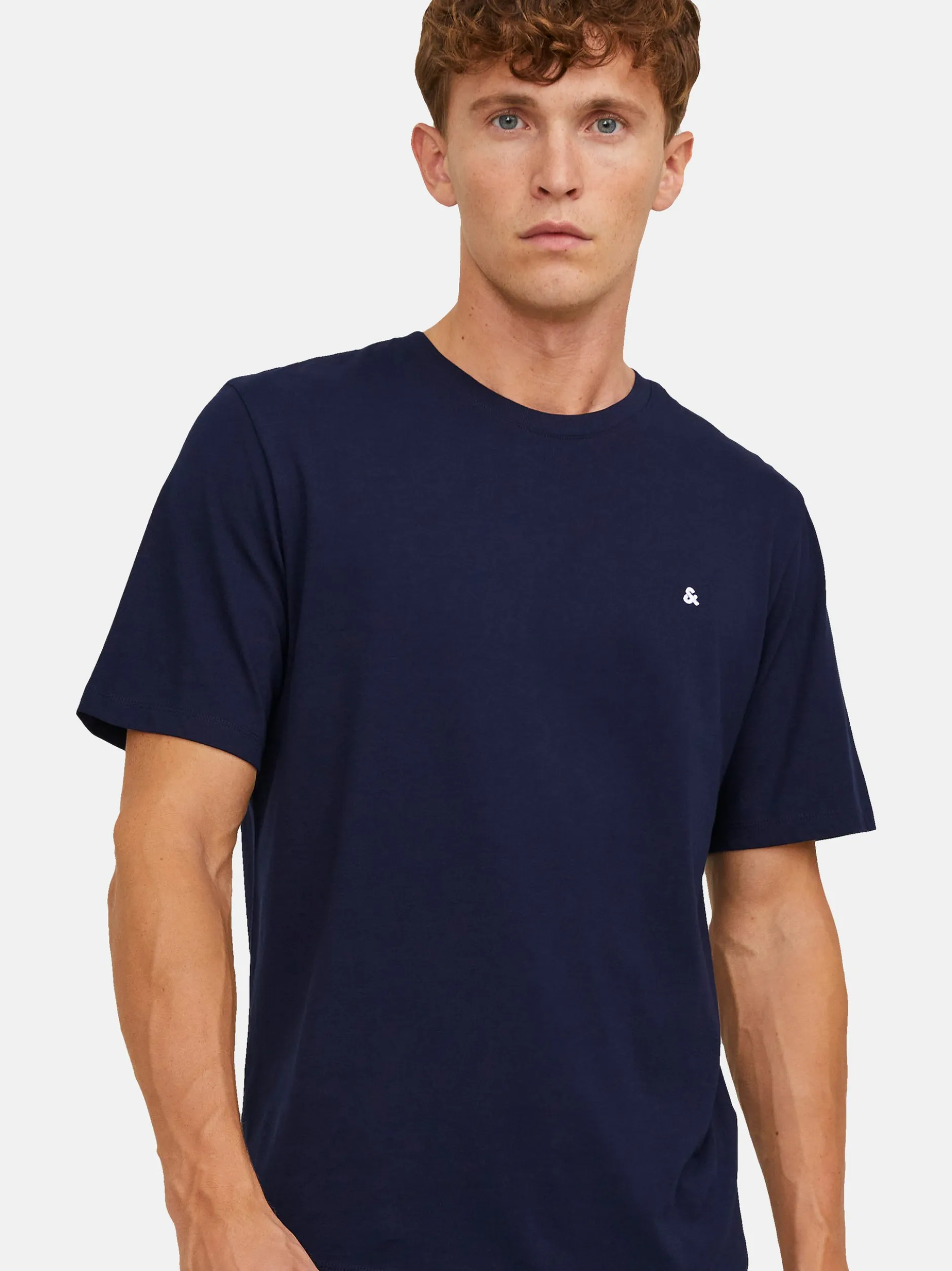 Jack & Jones Herren T-Shirts im 5er-Pack in grau