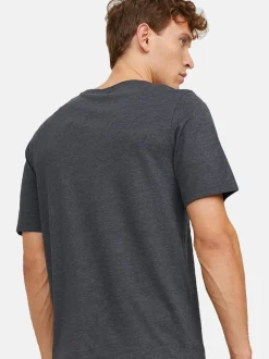 Jack & Jones Herren T-Shirts im 5er-Pack in grau