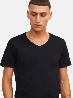 Jack & Jones Herren T-Shirts im 3er-Pack in schwarz