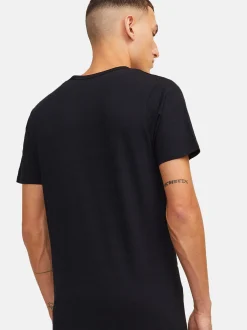 Jack & Jones Herren T-Shirts im 3er-Pack in schwarz