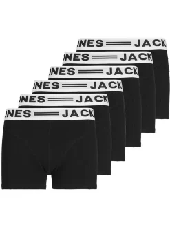 Jack & Jones Jungen Boxershorts im 6er-Pack in schwarz