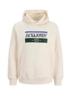 Jack & Jones Junior Jungen Kapuzenpullover in weiß