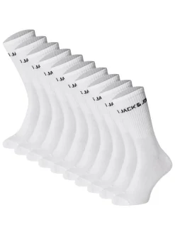 Jack & Jones Unisex Socken 10er Pack in weiß