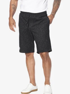 Jan Vanderstorm Herren Doppelpack Sweatbermuda - JORNRIK in schwarz