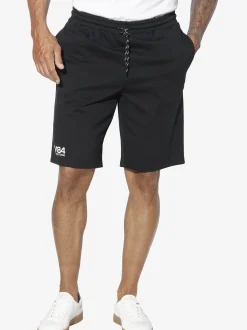 Jan Vanderstorm Herren Doppelpack Sweatbermuda - JORNRIK in schwarz