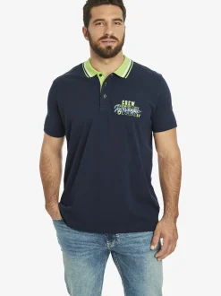 Jan Vanderstorm Herren Doppelpack Poloshirt - TEOFIL in blau grün