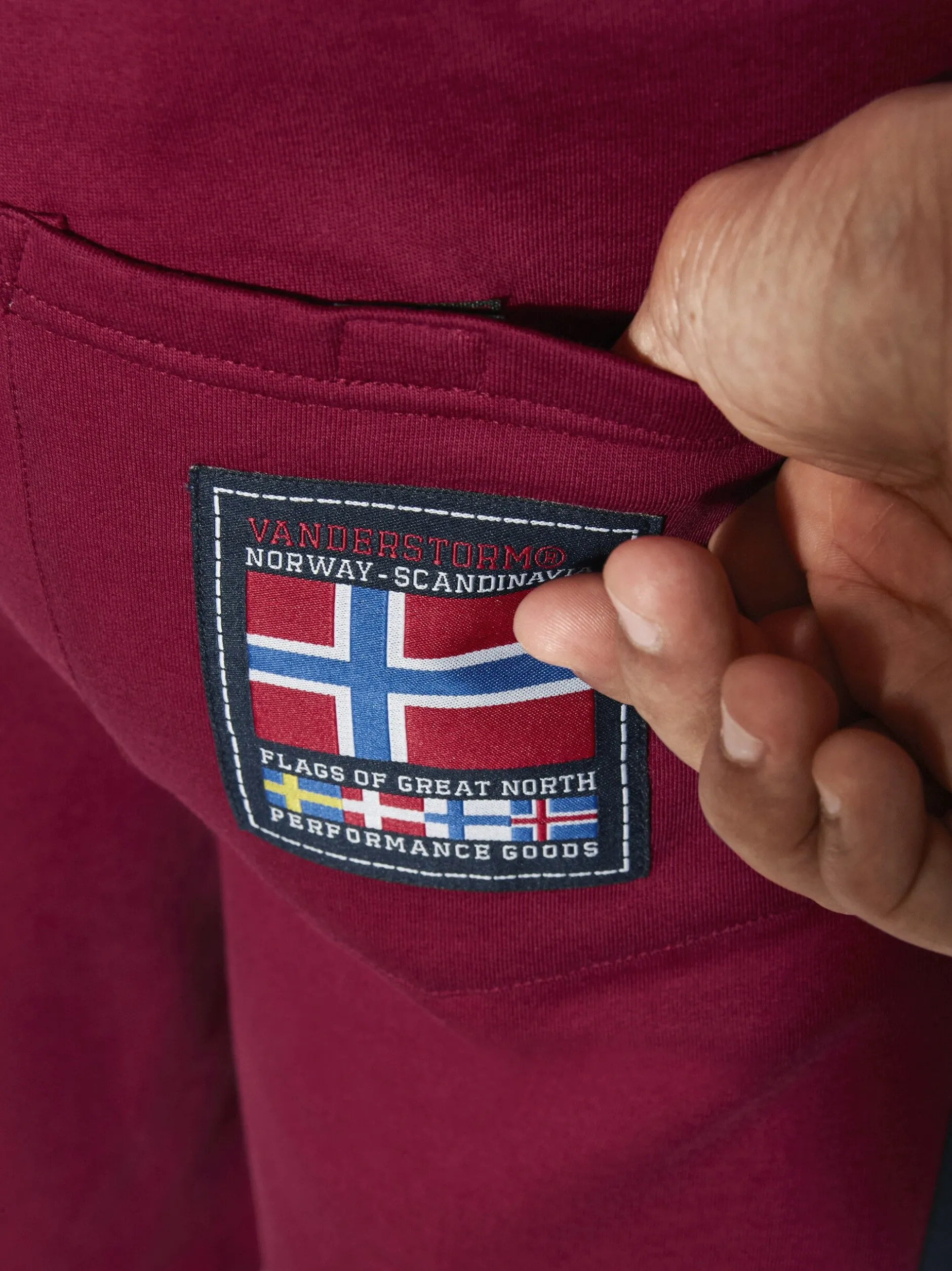 Jan Vanderstorm Herren Doppelpack Shorts - HARAL in rot petrol