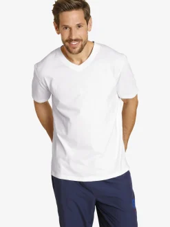 Jan Vanderstorm Herren Doppelpack T-Shirt - OSMO in weiß