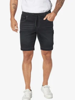 Jan Vanderstorm Herren Jeansshort - GULLBRAND in schwarz