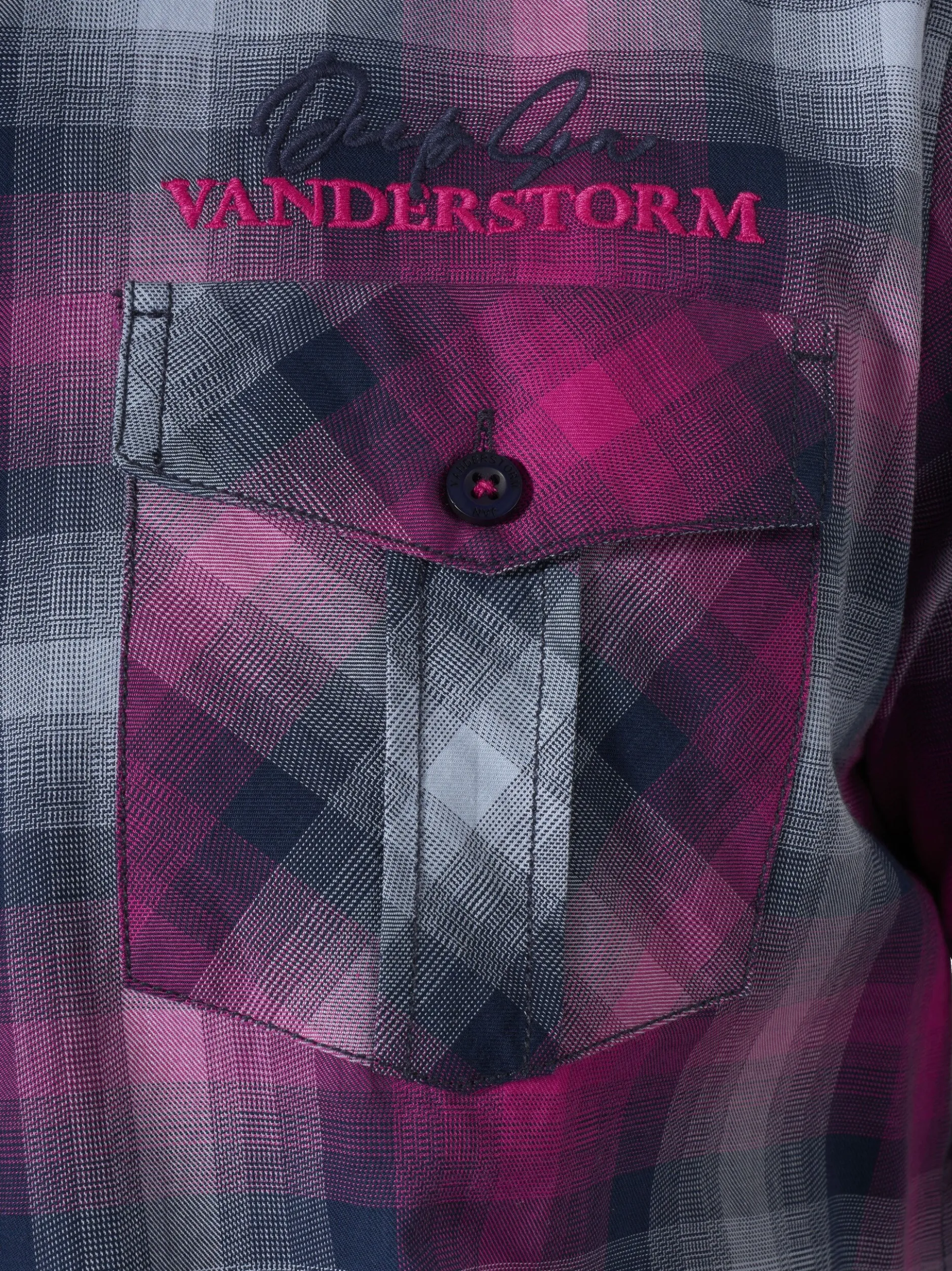 Jan Vanderstorm Herren Kurzarmhemd - HILSING in pink
