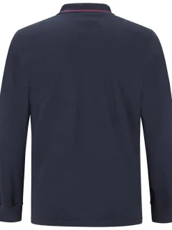 Jan Vanderstorm Herren Langarm-Poloshirt - ELLIS in blau