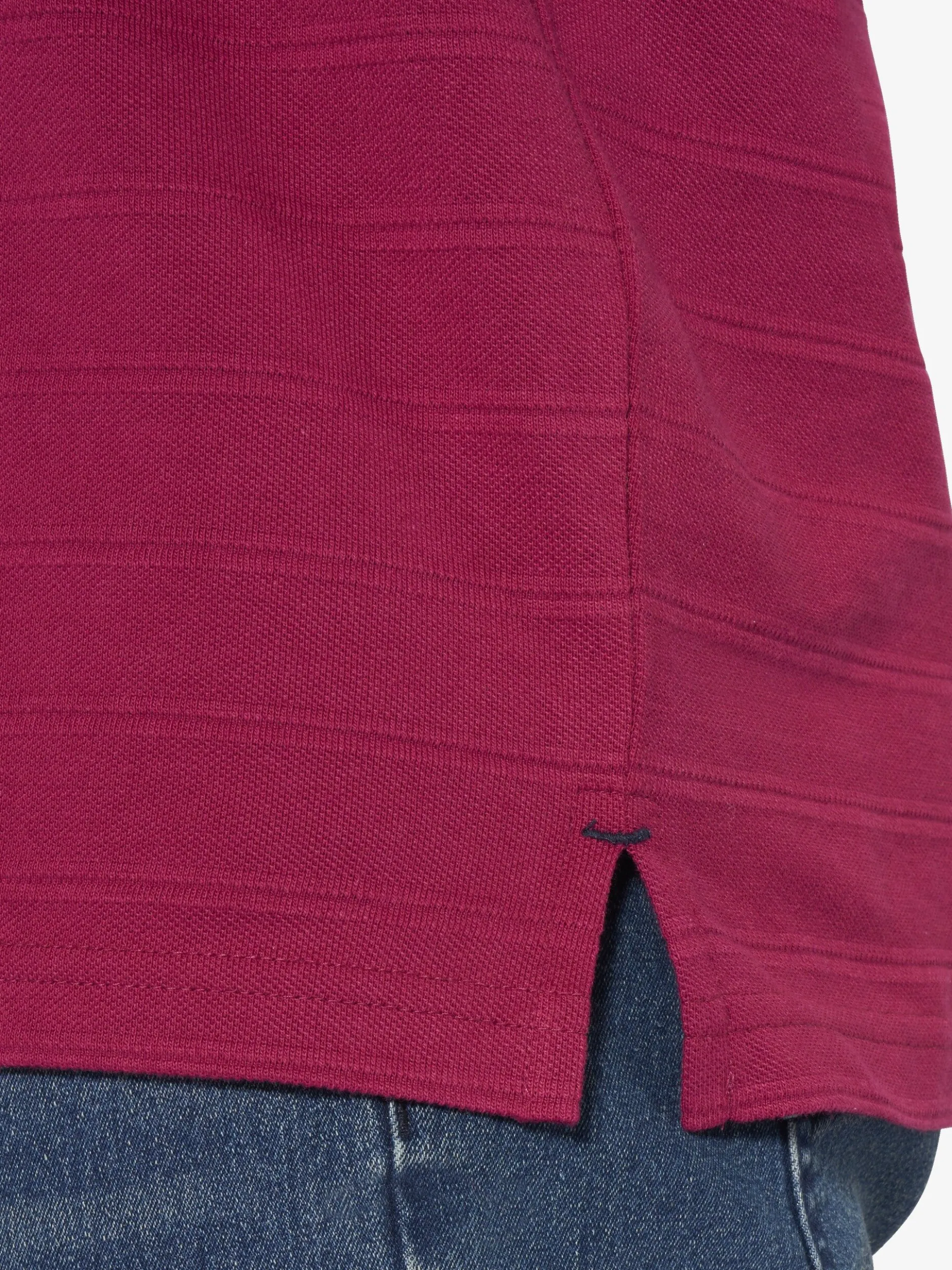 Jan Vanderstorm Herren Langarm-Poloshirt - MAKSE in rot