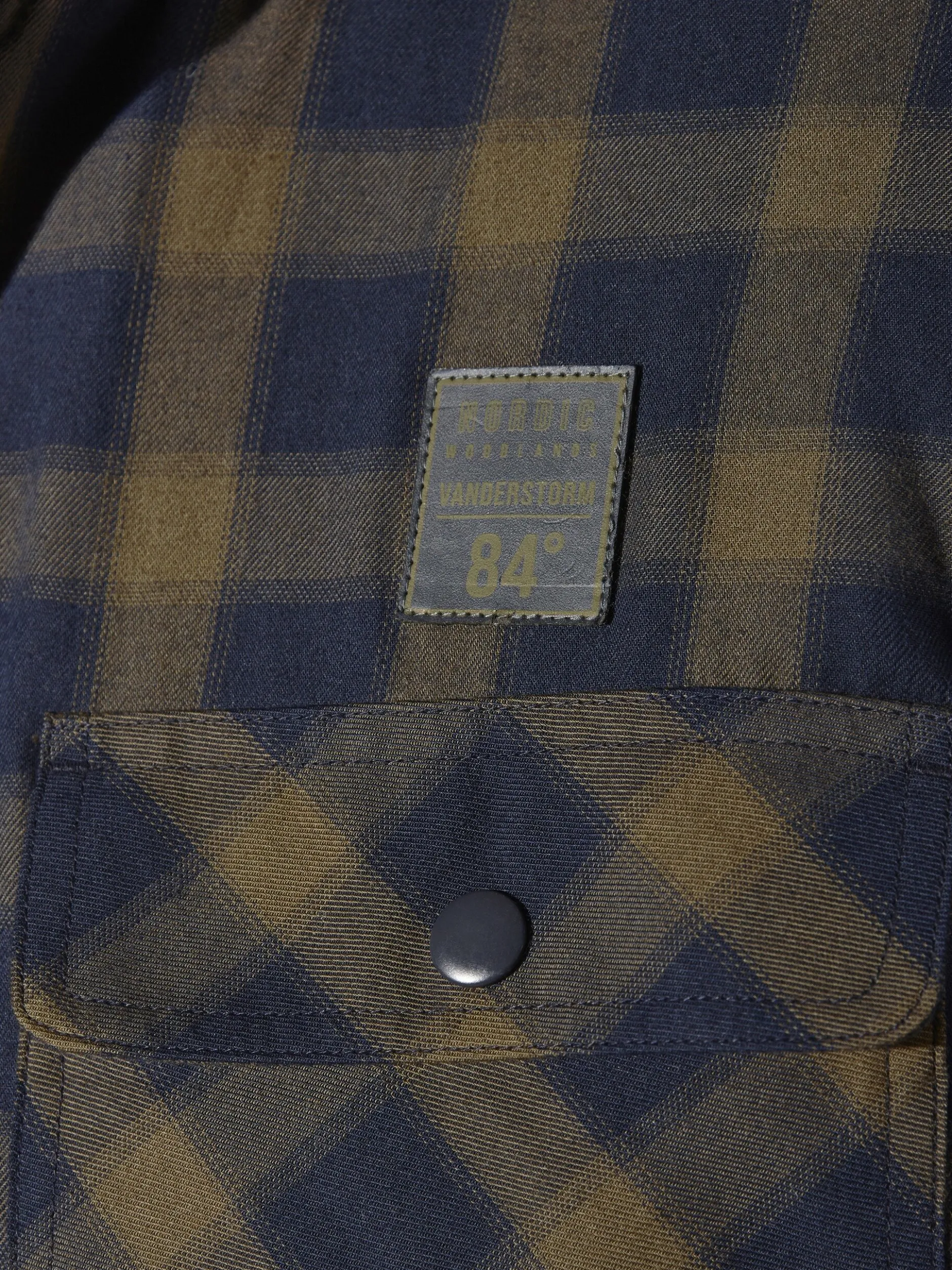 Jan Vanderstorm Herren Outdoorhemd - OLSDAL in khaki blau