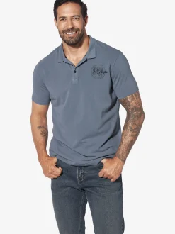 Jan Vanderstorm Herren Poloshirt - BRORTE in blau
