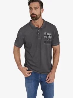 Jan Vanderstorm Herren Poloshirt - ALSING in taupe