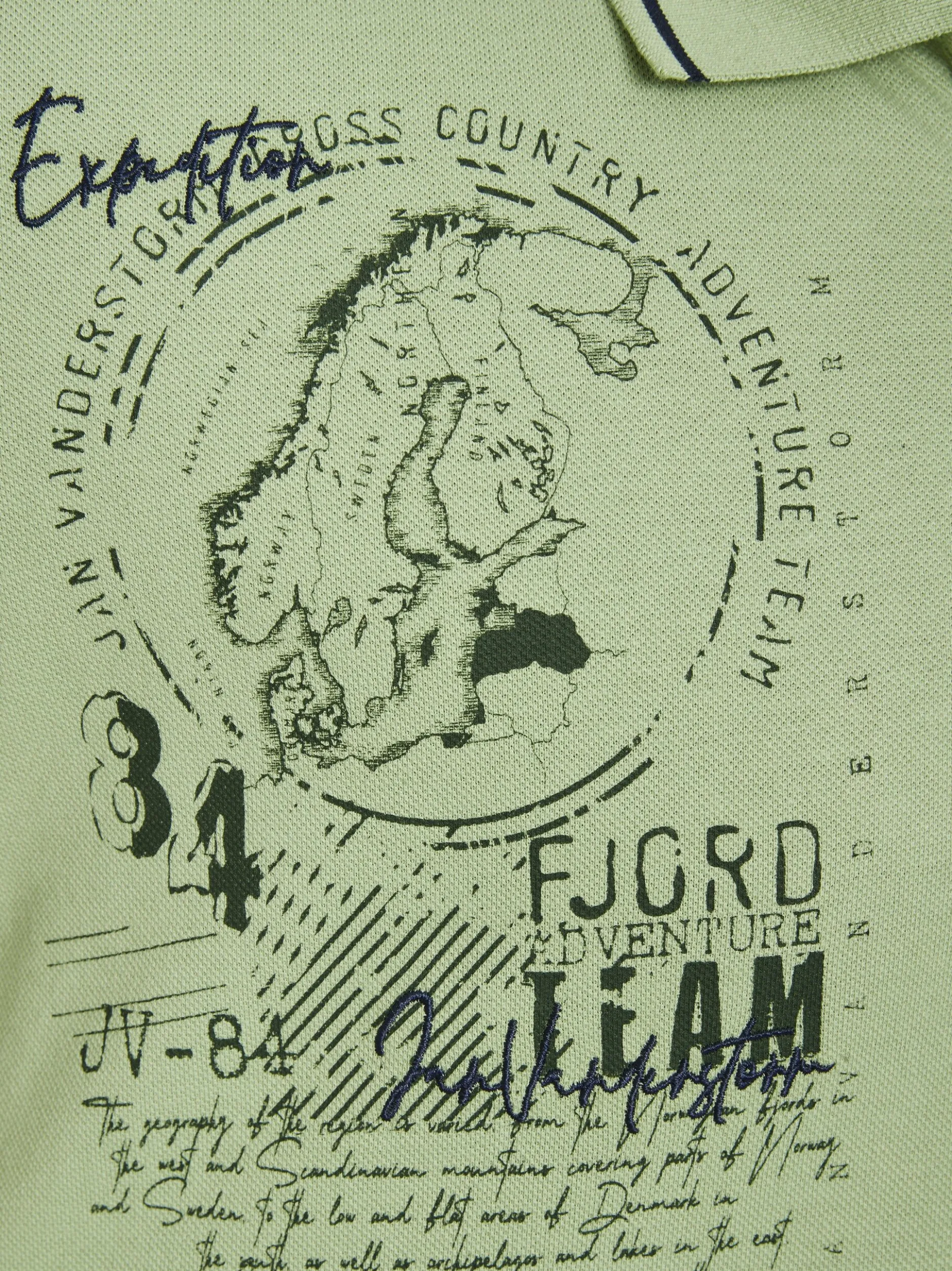 Jan Vanderstorm Herren Poloshirt - FJODOR in lind