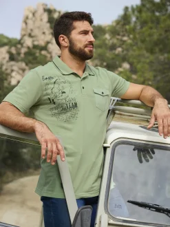 Jan Vanderstorm Herren Poloshirt - FJODOR in lind
