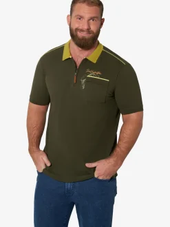 Jan Vanderstorm Herren Poloshirt - GISMUND in oliv
