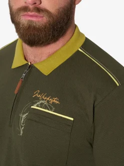 Jan Vanderstorm Herren Poloshirt - GISMUND in oliv