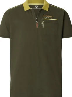 Jan Vanderstorm Herren Poloshirt - GISMUND in oliv