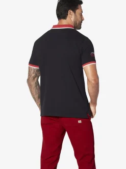Jan Vanderstorm Herren Poloshirt - IWAR in schwarz