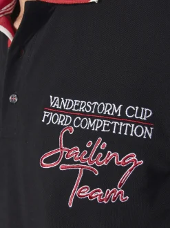 Jan Vanderstorm Herren Poloshirt - IWAR in schwarz
