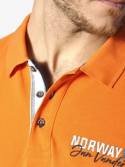 Jan Vanderstorm Herren Poloshirt - JAKOV in orange