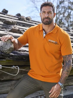 Jan Vanderstorm Herren Poloshirt - JAKOV in orange