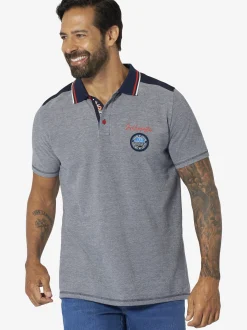 Jan Vanderstorm Herren Poloshirt - NOLTTI in blau