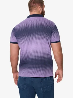 Jan Vanderstorm Herren Poloshirt - SUNNVA in blau lila
