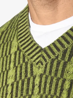 Jan Vanderstorm Herren Pullover - AKSELHEIM in grün