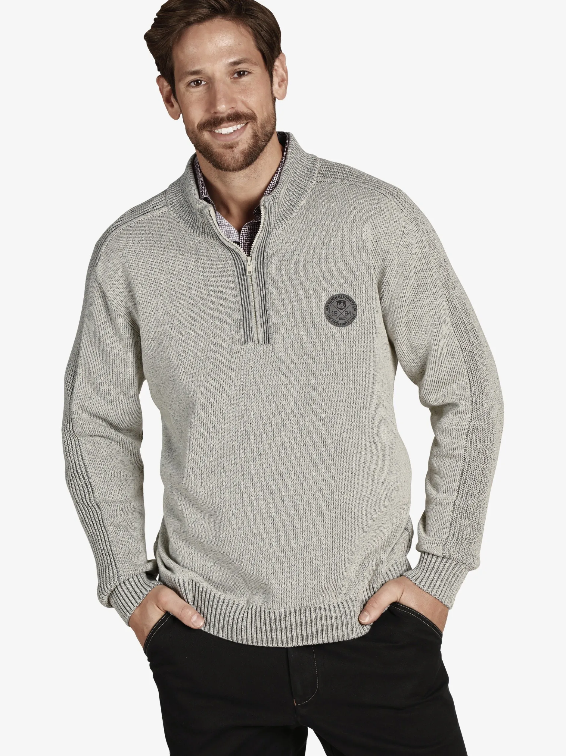 Jan Vanderstorm Herren Pullover - BENJAS in beige