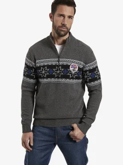 Jan Vanderstorm Herren Pullover - EERU in grau