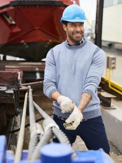 Jan Vanderstorm Herren Pullover - GERTLUND in blau