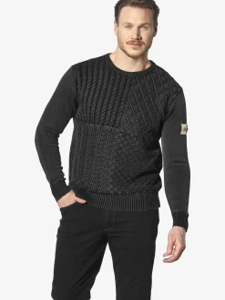 Jan Vanderstorm Herren Pullover - RABBE in schwarz
