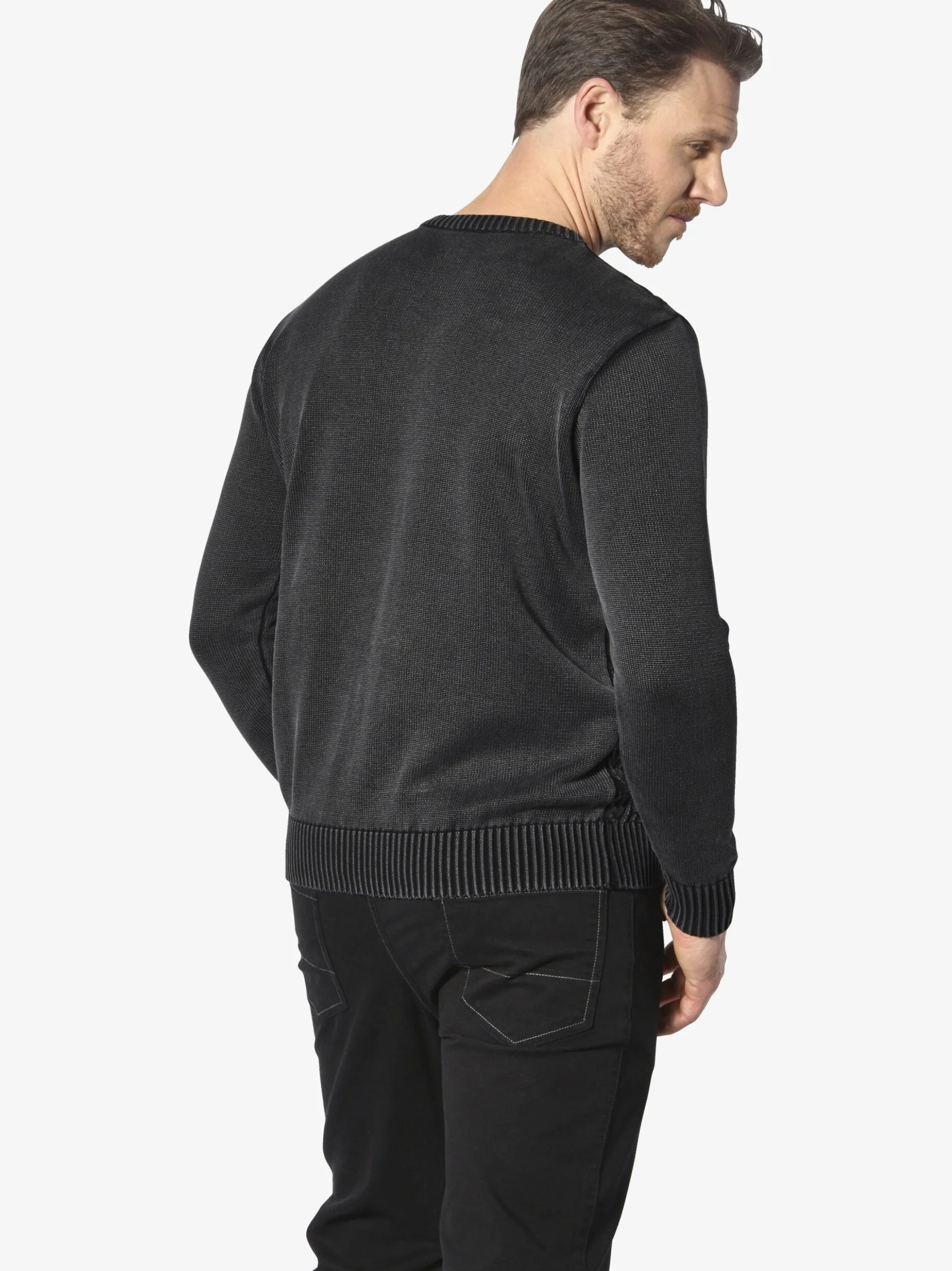 Jan Vanderstorm Herren Pullover - RABBE in schwarz