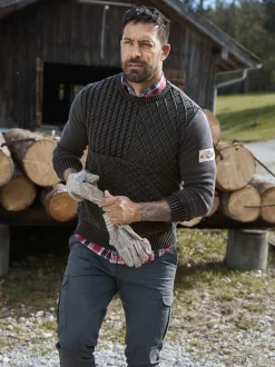 Jan Vanderstorm Herren Pullover - RABBE in schwarz