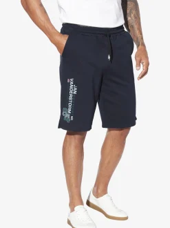 Jan Vanderstorm Herren Sweatbermuda - PERMARSEN in blau