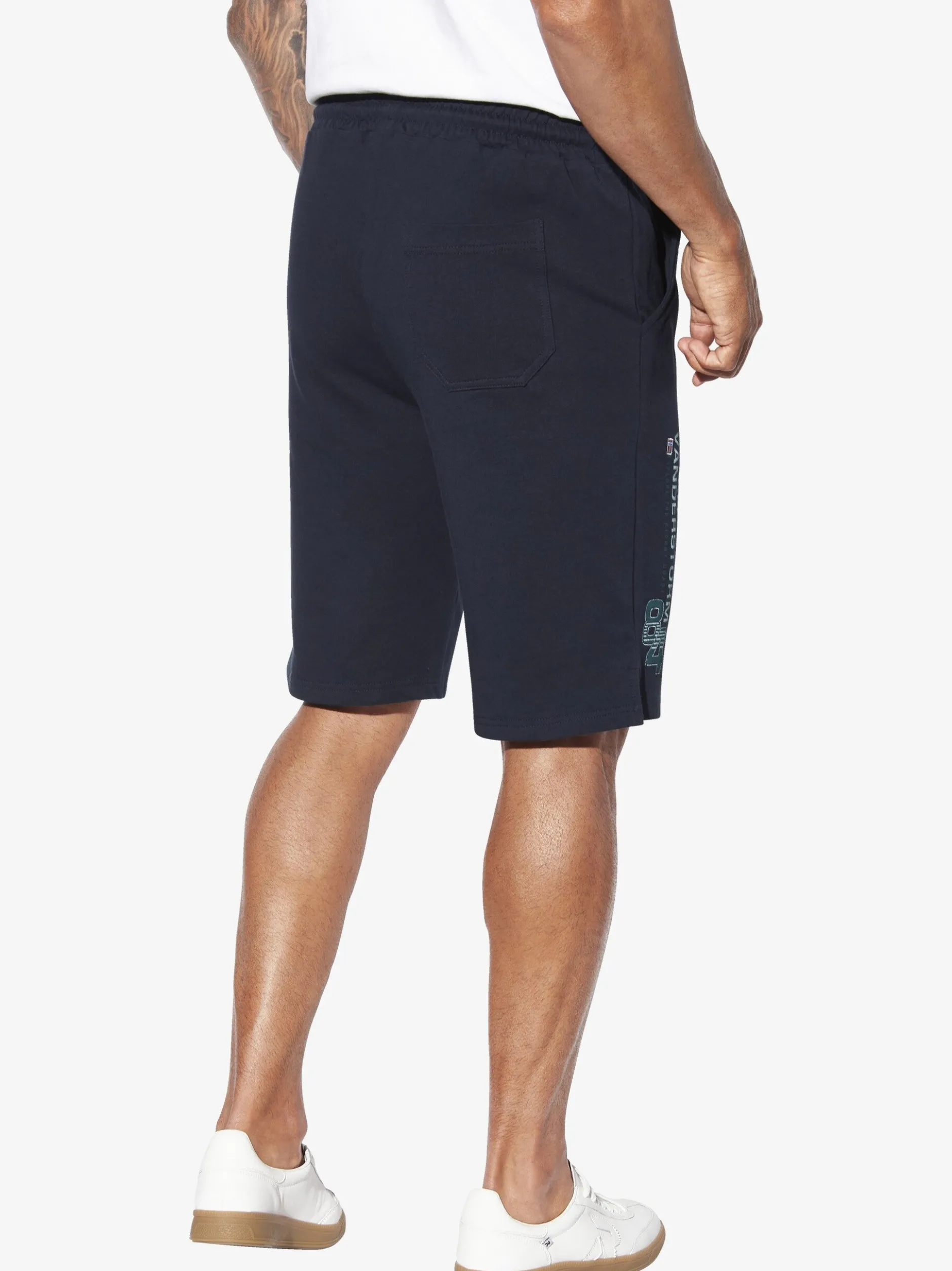 Jan Vanderstorm Herren Sweatbermuda - PERMARSEN in blau