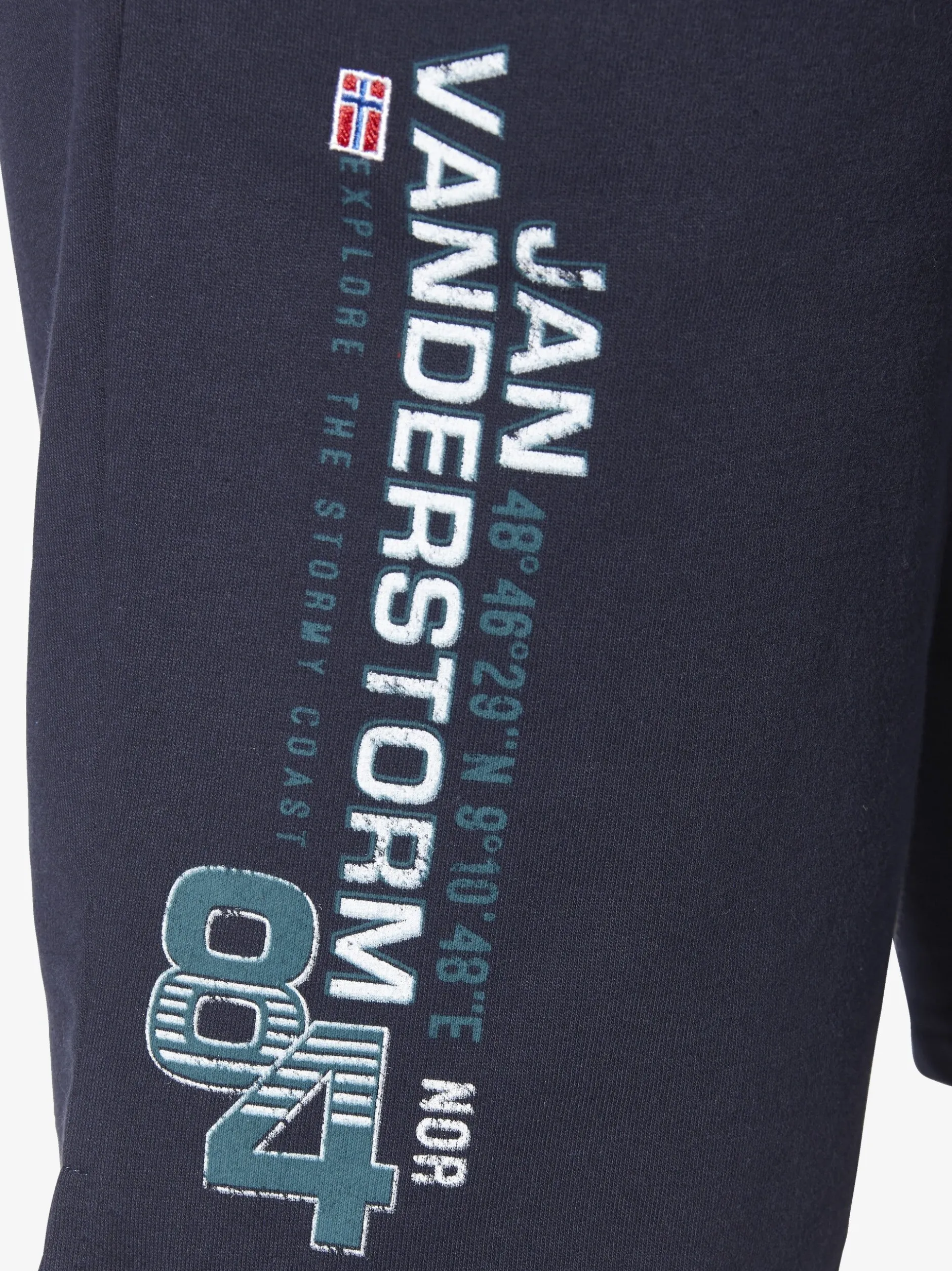 Jan Vanderstorm Herren Sweatbermuda - PERMARSEN in blau