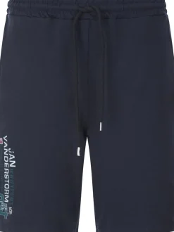 Jan Vanderstorm Herren Sweatbermuda - PERMARSEN in blau