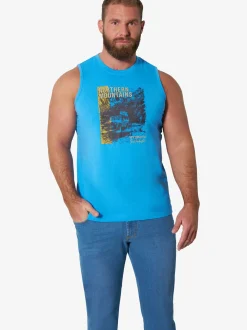Jan Vanderstorm Herren Tanktops - KEROR im 2er-Pack in oliv blau