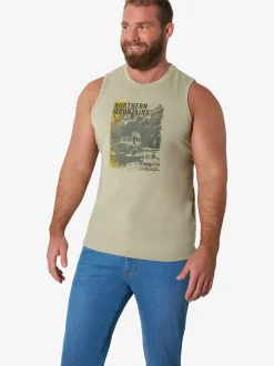 Jan Vanderstorm Herren Tanktops - KEROR im 2er-Pack in oliv blau
