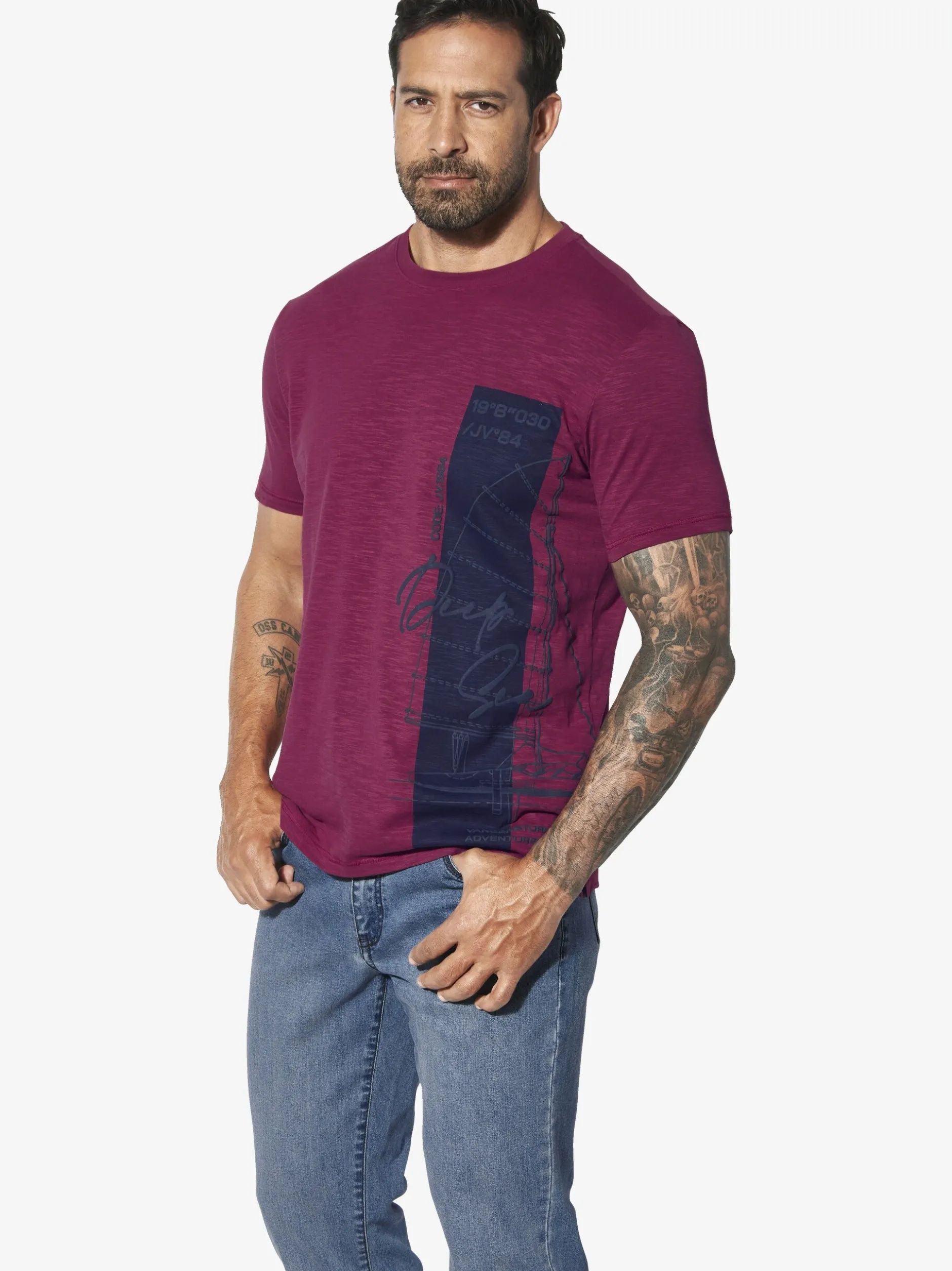 Jan Vanderstorm Herren T-Shirt - BALJAN in rot