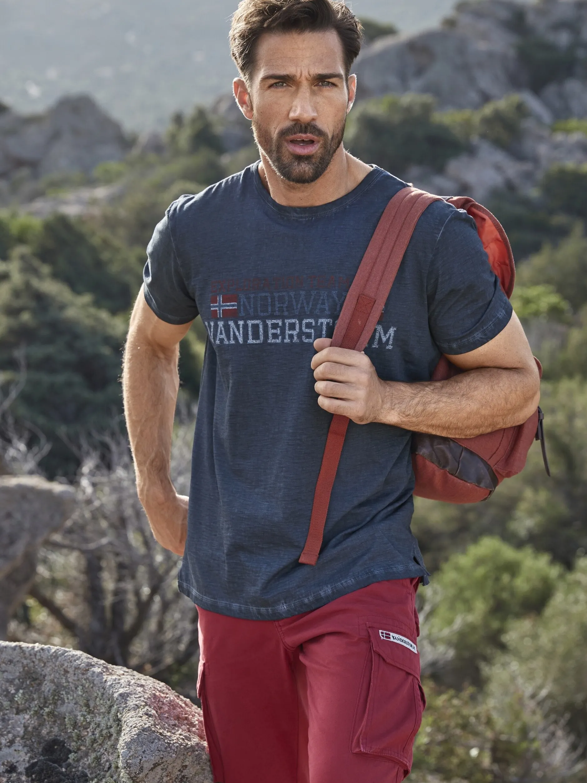 Jan Vanderstorm Herren T-Shirt - DIETHELM in blau