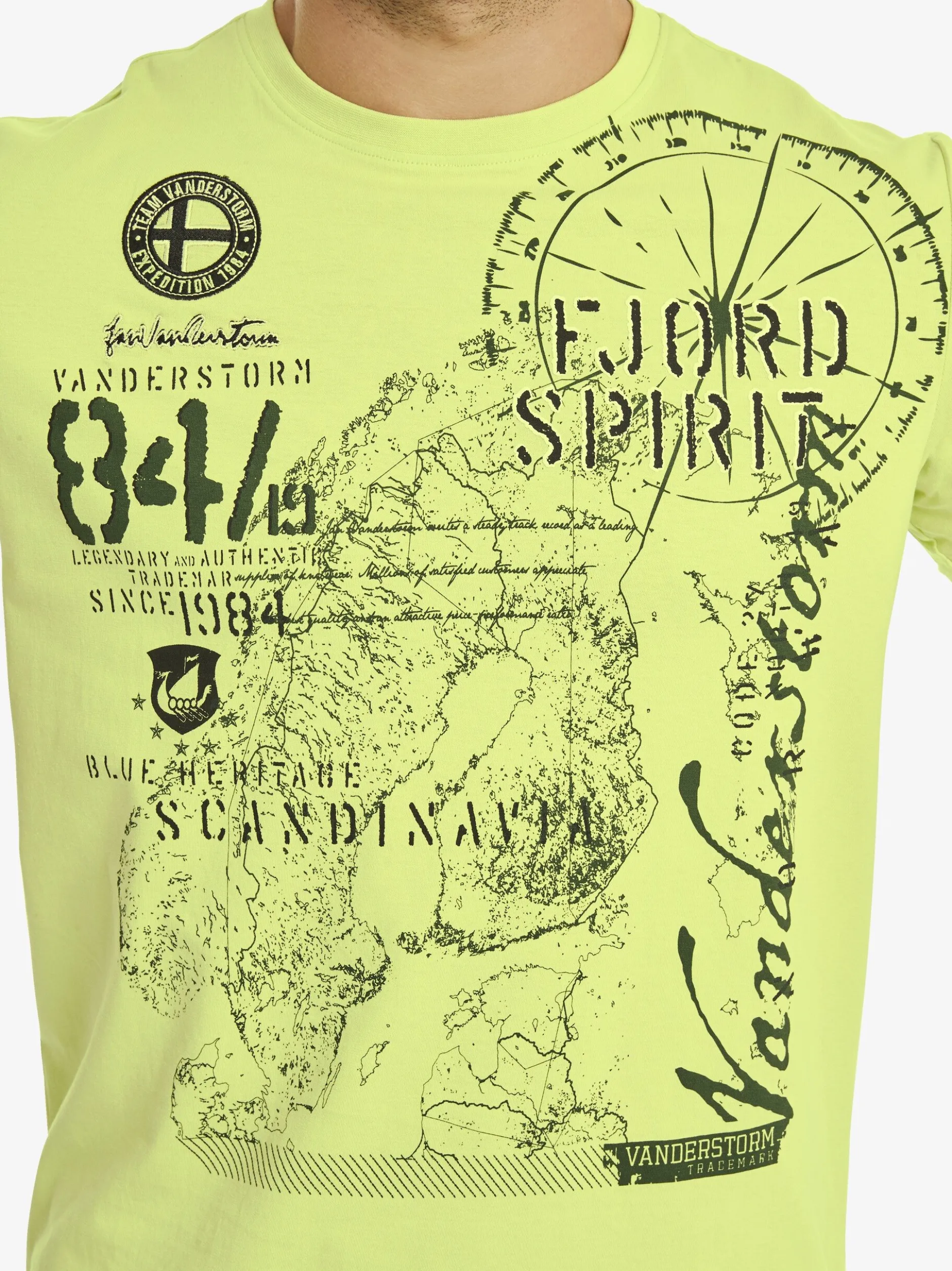 Jan Vanderstorm Herren T-Shirt - DOMINIK in grün