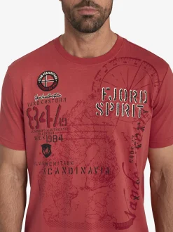 Jan Vanderstorm Herren T-Shirt - DOMINIK in rot