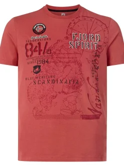 Jan Vanderstorm Herren T-Shirt - DOMINIK in rot